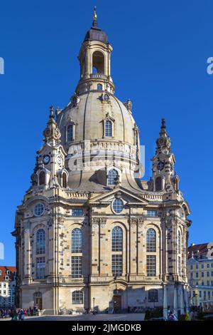 Dresden Frauenkirche, Allemagne Banque D'Images