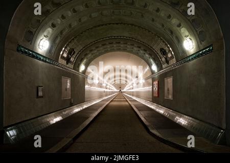 Tunnel tube, Alter Elbtunnel, Hambourg, Allemagne, Europe Banque D'Images