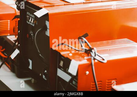 équipement d'ingénierie, affichage de la machine de soudage Banque D'Images