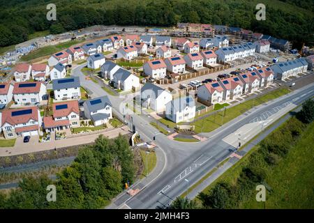 Le développement de nouveaux logements permet de construire des maisons pour une demande accrue dans les zones rurales Banque D'Images