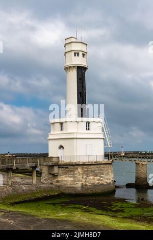 Anglet dans le pays Basque, le phare sur la rive Banque D'Images