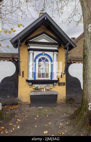 Hoogstraten, Belgique, 11 novembre 2021, Béguinage de Hoogstraten, Belgique classé par l'UNESCO. Le beau Béguinage médiéval de Hoo Banque D'Images