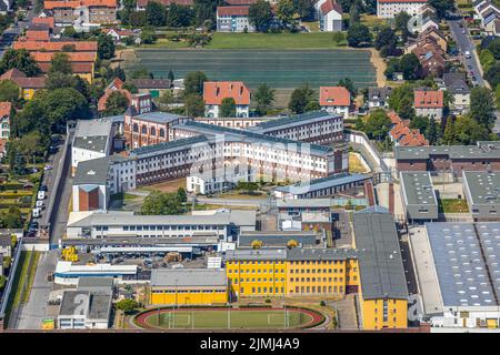 Photographie aérienne, centre correctionnel JVA Werl , Werl, Soester Börde, Rhénanie-du-Nord-Westphalie, Allemagne, Soester, Börde, DE, Europe, oiseaux-yeux, vue Banque D'Images