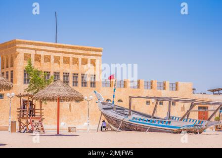 Al Wakrah Souq situé près des stades du Qatar 2022 pour la coupe du monde de la FIFA Banque D'Images