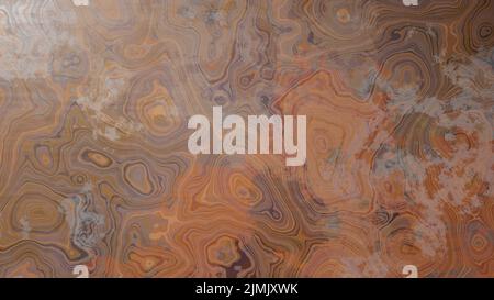 3D rendu. Texture élégante avec courbes irrégulières. Motif en marbre avec vagues irrégulières. Texture du bois avec un motif liquide et des formes irrégulières. Liquide Banque D'Images