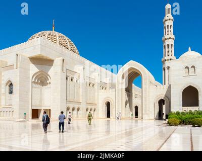 Grande mosquée du Sultan Qaboos Banque D'Images