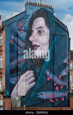 Abercromby Street Art, Glasgow, Écosse Banque D'Images