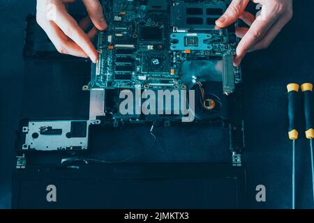 micro-électronique science ingénierie informatique Banque D'Images