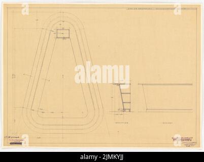 Poelzig Hans (1869-1936), Babylone Lichtpielhaus am Bülowplatz (Scheunenviertel), Berlin (05.12.1928) : bloc 14, servant la table 1:10. Crayon sur transparent, 53,7 x 71,9 cm (y compris les bords de numérisation) Banque D'Images