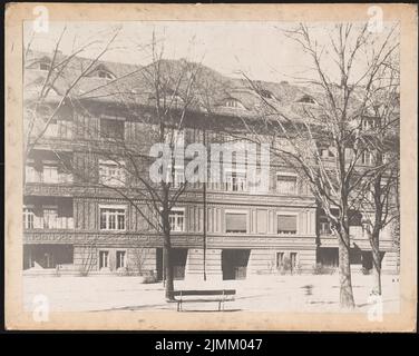 Poelzig Hans (1869-1936), groupe résidentiel Lauterbach à Breslau (1909-1910): Vue. Photo sur carton, 110,6 x 138,6 cm (y compris les bords de numérisation) Banque D'Images