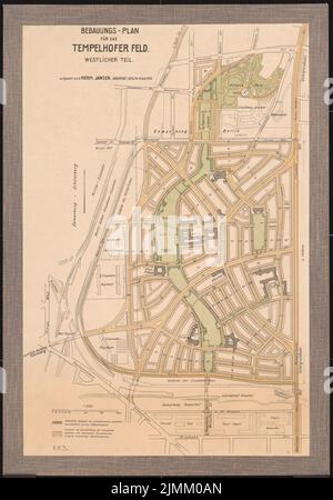 Jansen Hermann (1869-1945), Groß-Berlin 1910. Concours Straubeplan ...