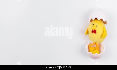 Petite table de coquillage de poulet en peluche Banque D'Images