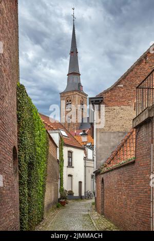 Rue de Bruges, Belgique Banque D'Images