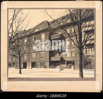 Poelzig Hans (1869-1936), groupe résidentiel Lauterbach à Wroclaw (sans an): Vue sur la rue. Photo sur carton, 30,7 x 34,2 cm (y compris les bords de numérisation) Banque D'Images