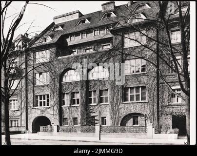 Poelzig Hans (1869-1936), groupe résidentiel Lauterbach à Wroclaw. Lauterbach et bâtiment commercial (1908): Façade (correspond à Inv.No 2586). Photo sur papier, 18,2 x 24,6 cm (bords de numérisation inclus) Banque D'Images