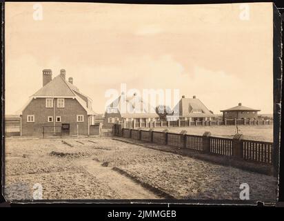 Poelzig Hans (1869-1936), usine de produits chimiques, Luban (1910-1910): Maisons des travailleurs, vue extérieure. Photo sur papier, 23,1 x 31,7 cm (bords de numérisation inclus) Banque D'Images