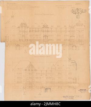 Messel Alfred (1853-1909), maisons de travailleurs à Berlin-Prenzlauer Berg (1899): Vue. Matériau/technologie N.N. enregistré, 77,3 x 70,1 cm (y compris les bords de numérisation) Banque D'Images