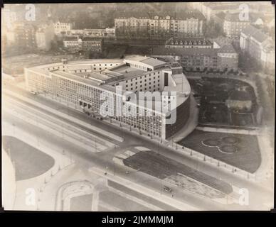 Poelzig Hans (1869-1936), Maison de la radio, Berlin (1928-1928): Photo aérienne. Photo sur papier, 17,9 x 23,2 cm (bords de numérisation inclus) Banque D'Images