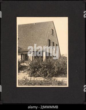 Poelzig Hans (1869-1936), immeuble résidentiel Fritz Steinert, Krefeld (sans l'année) : accès à la véranda. Photo sur papier, sur carton, 16,8 x 13,8 cm (y compris les bords de numérisation) Banque D'Images