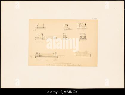Orth August (1828-1901), collection d'art sur l'île des musées, Berlin. Projet II (1875): Vue, coupes. Photo sur papier, 41,2 x 57,8 cm (bords de numérisation inclus) Banque D'Images