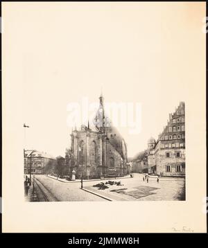 DIMM Ludwig (1849-1928), cathédrale de Freiberg (sans dat.) : vue sur le choeur et le pignon est. Impression photo sur carton, 54,9 x 48,7 cm (y compris les bords de numérisation) Banque D'Images