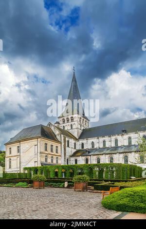 Abbaye de Saint-Georges, Boscherville, France Banque D'Images