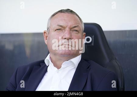 NIJMEGEN - FC Twente entraîneur Ron Jans le match néerlandais Eredivisie entre NEC et FC Twente à de Goffert sur 7 août 2022 à Nimègue, pays-Bas. ANP ROY LAZET Banque D'Images