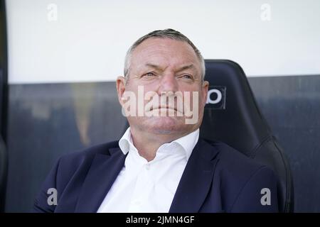 NIJMEGEN - FC Twente entraîneur Ron Jans le match néerlandais Eredivisie entre NEC et FC Twente à de Goffert sur 7 août 2022 à Nimègue, pays-Bas. ANP ROY LAZET Banque D'Images