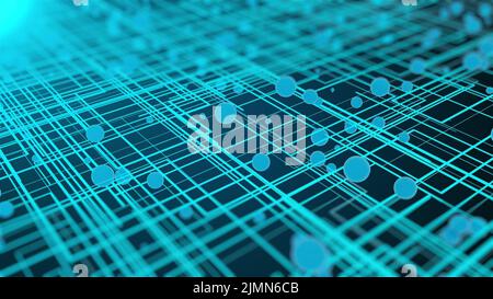 3d fond de circuit futuriste Banque D'Images