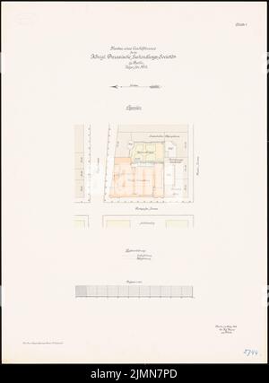 Kieschke Paul (1851-1905), la berlinoise (1901-1903): Selon le plan 1: 500. Lithographie, 68,4 x 50,4 cm (y compris les bords de balayage) Banque D'Images