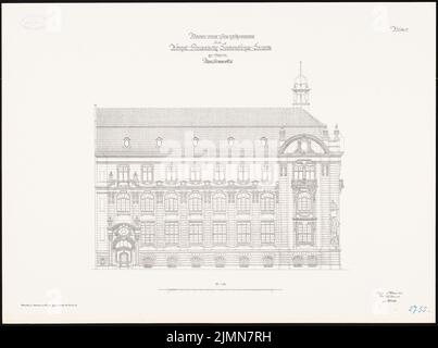 Kieschke Paul (1851-1905), Seabeave prussien à Berlin (1901-1903): View Jägerstr. Lithographie, 50,9 x 68,4 cm (y compris les bords de numérisation) Banque D'Images