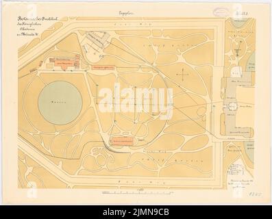 Architecte inconnu, Université de Münster. Institut botanique (1896) : Département 1 : 625. Lithographie, 53,8 x 71,2 cm (y compris les bords de balayage) Banque D'Images