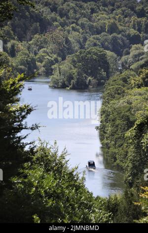 vue de haut niveau sur la tamise et la campagne Banque D'Images