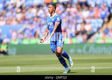 Leicester, Royaume-Uni. 7th août 2022. Youri Tielemans de Leicester City gestes lors du match de Premier League entre Leicester City et Brentford au King Power Stadium, Leicester, le dimanche 7th août 2022. (Crédit : James HolyOak | MI News) crédit : MI News & Sport /Alay Live News Banque D'Images