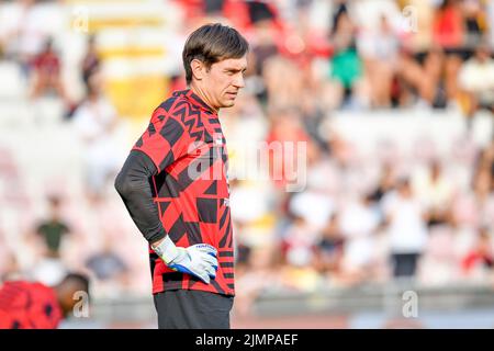 Vicenza, Italie. 06th août 2022. Portrait de Ciprian Tatarusanu de Milan pendant LR Vicenza vs AC Milan, match de football amical à Vicenza, Italie, 06 août 2022 crédit: Agence de photo indépendante/Alamy Live News Banque D'Images