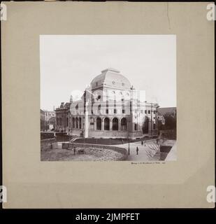 Seeling Heinrich (1852-1932), Théâtre municipal d'Essen (1895): Vue. Photo sur papier, 39,8 x 41 cm (y compris les bords de numérisation) Seeling Heinrich (1852-1932): Stadttheater, Essen Banque D'Images