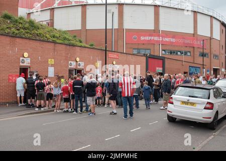 Sheffield United contre Millwall FC au stade Bramall Lane à Sheffield, au championnat EFL, 6 août 2022 Banque D'Images