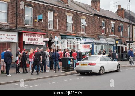 Sheffield United contre Millwall FC au stade Bramall Lane à Sheffield, au championnat EFL, 6 août 2022 Banque D'Images