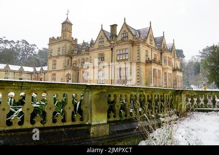 Château de Bangor (hôtel de ville) en hiver. Bangor County Down, Irlande du Nord, 13.02.2021 Banque D'Images