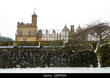 Château de Bangor (hôtel de ville) en hiver. Bangor, County Down, Irlande du Nord, 13.02.2021 Banque D'Images