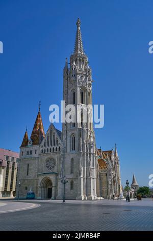 L'église de l'Assomption du château de Buda (église Matthias) à Budapest, Hongrie Banque D'Images