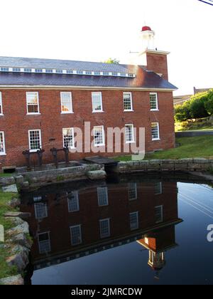 Harrisville, ancienne ville de moulin, New Hampshire Banque D'Images