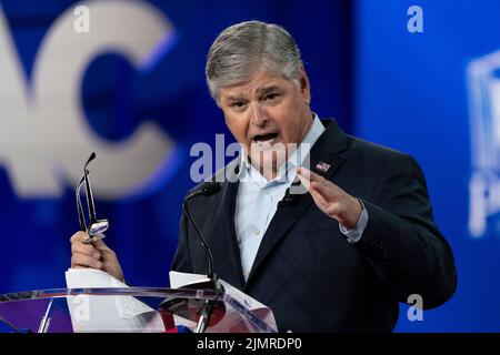 Dallas, TX - 4 août 2022 : Sean Hannity parle lors de la conférence CPAC Texas 2022 au Hilton Anatole Banque D'Images