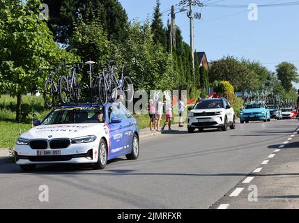 Cracovie, Pologne - 5 août 2022: Tour de Bologne UCI – Tour du monde, étape 7 Skawina - Cracovie. Le plus grand événement cycliste d'Europe de l'est. Banque D'Images