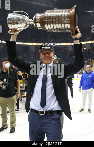 (Éditorial seulement) Bulldogs de Hamilton 2022 champions de l'OHL. Luke Durda/Alamy Banque D'Images