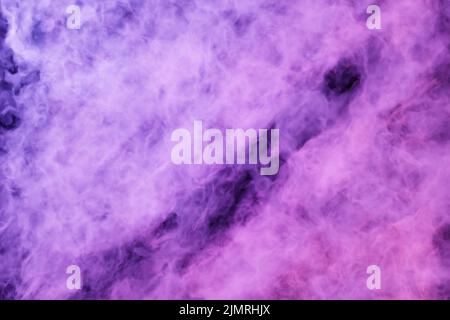 fond de galaxie violet fumé. 3D rendu. Banque D'Images