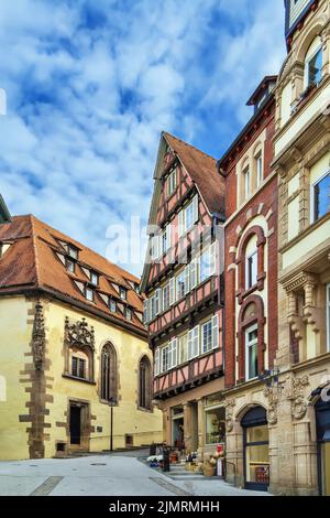 Rue à Tubingen, Allemagne Banque D'Images