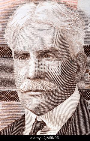 Portrait de Robert Borden de l'argent canadien Banque D'Images