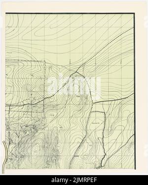 Jansen Hermann (1869-1945), plan de développement total Ankara (06.05.1932): Plan de base 1: 4000. Pression sur papier, 67,8 x 57,4 cm (y compris les bords de balayage) Jansen Hermann (1869-1945): Gesamtbebauungsplan Ankara Banque D'Images