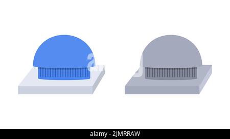 Illustration du ventilateur électrique ou du vecteur de ventilation sur fond blanc. Banque D'Images